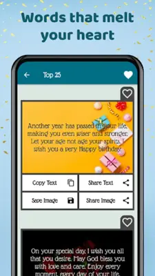 Happy Birthday Wishes & Status android App screenshot 4